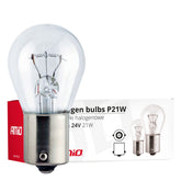 Halogénové žiarovky P21W s päticou BA15s, 24 V a 21 W