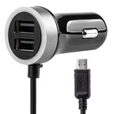USB nabíjačka do auta s microUSB a dvoma USB portmi