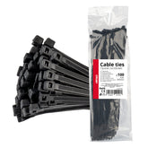 Čierne sťahovacie pásky 4,8 x 300 mm