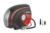 12 V auto kompresor s LED svetlom a manometrom