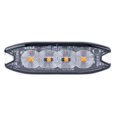 LED výstražné svetlo so 4 LED – pohľad spredu