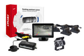 Parkeringsassistentsystem med fire sensorer, kamera og TFT-display
