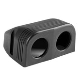 Čierny montážny kryt s dvoma 30 mm otvormi