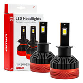 LED žiarovky H3 série X3 – pohľad spredu