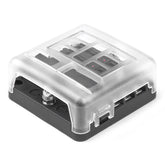 Poistkový box so 6 pozíciami pre poistky a LED indikátorom poruchy