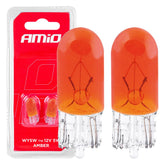 Oranžové halogénové žiarovky WY5W s päticou W2.1x9.5d