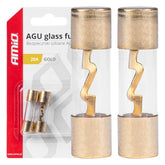 20 A AGU sklenené poistky, 38 x 10,3 mm