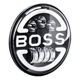Okrúhle LED pracovné svetlo AWL56 BOSS – sada spredu