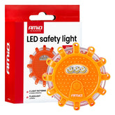 LED bezpečnostná lampa s červenými LED diódami a SMD osvetlením
