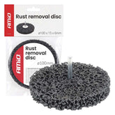 Rustfjernerskive med 6 mm skaft