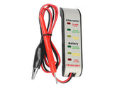 12V tester batérie a alternátora s krokosvorkou a sondou