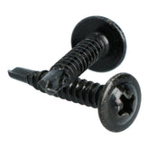 Carpoint samorezné skrutky, čierne, Ø 4 mm, 25 mm, 100 ks.