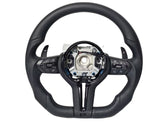 Športový volant v koži pre BMW F-serie – M-style upgrade s moderným dizajnom a ergonomickým úchopom.