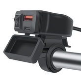 Motocyklová nabíjačka USB-C & USB QC3.0 s vypínačom