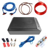 600W aktívny auto subwoofer 12V – kompaktný basový reproduktor s audio káblom