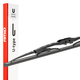 Vinduesvisker med metalstel og U-krog, 580 mm