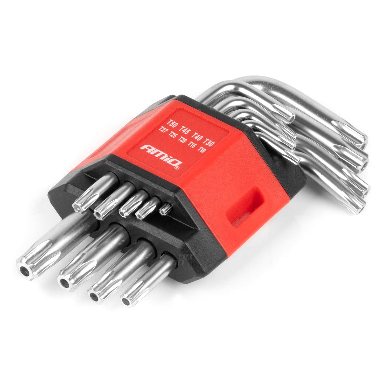 Sada Torx kľúčov s 9 krátkymi kľúčmi z ocele CRV
