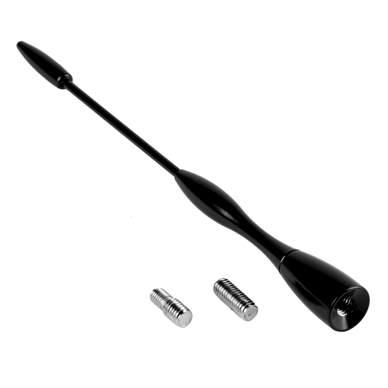 Kompaktná hliníková anténa do auta s univerzálnym adaptérom 5/6 mm