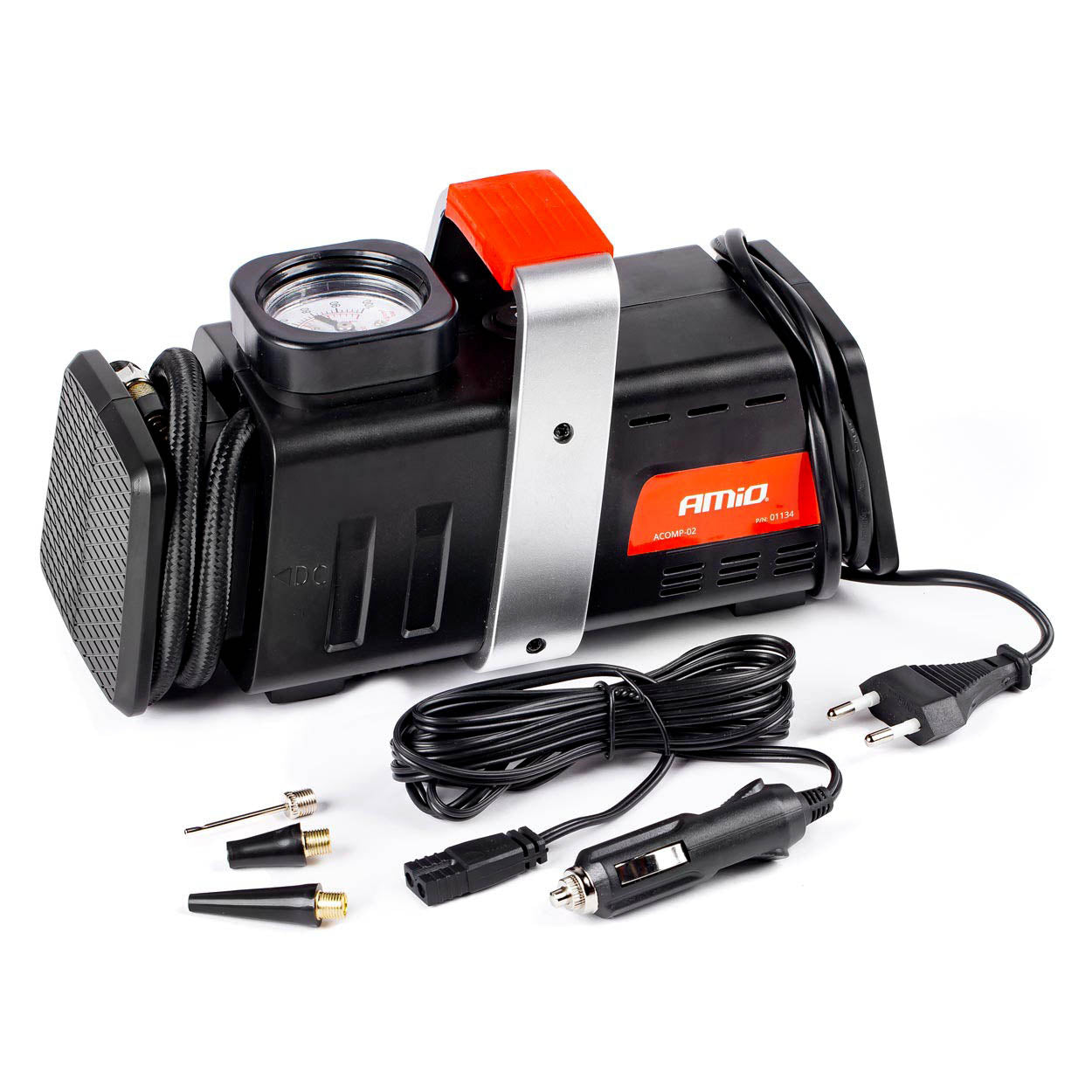 12 V/230 V autokompresor s manometrom