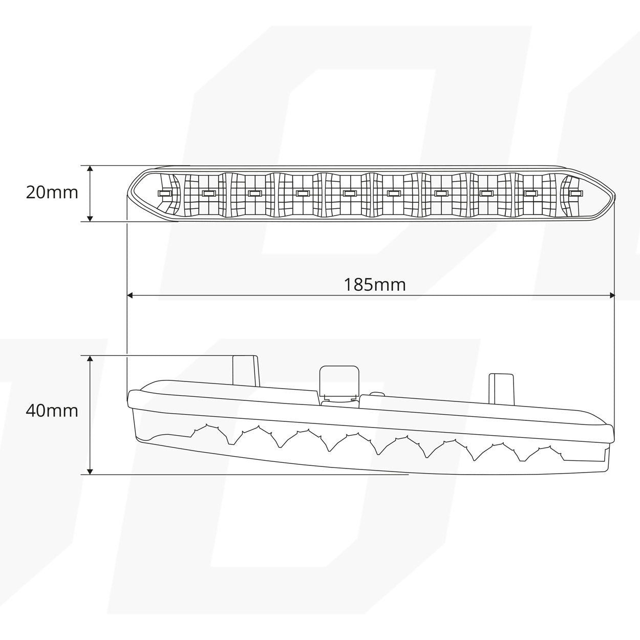 Denné svietenie DRL 810 s LED radom