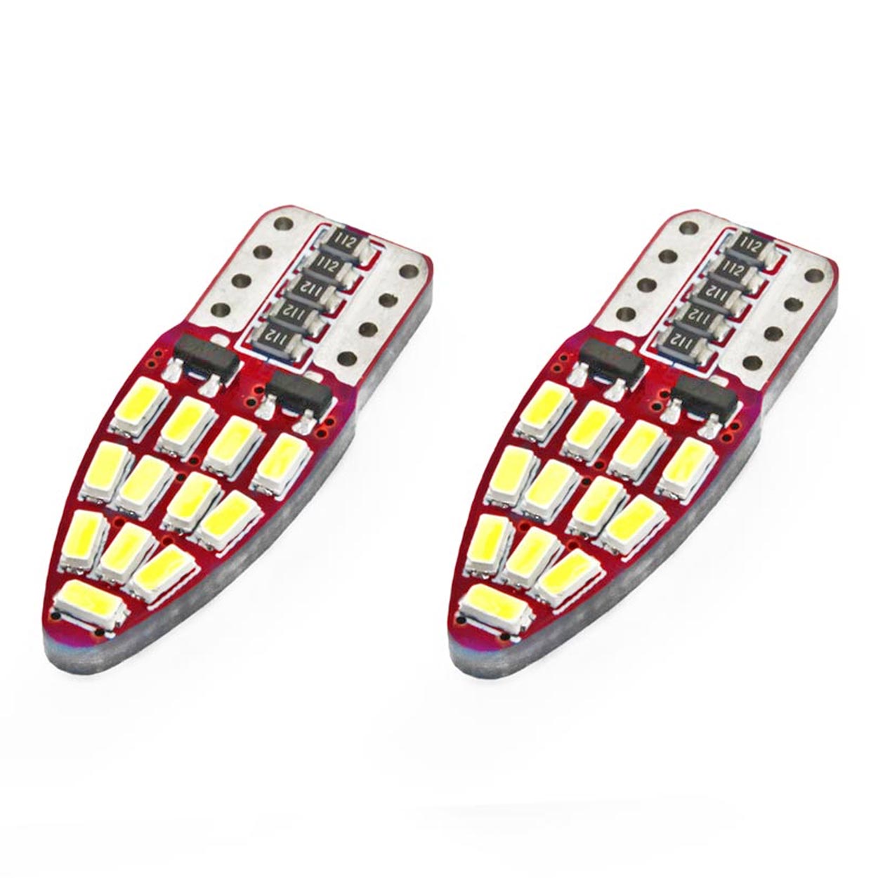 LED žiarovka T10e W5W s 24 SMD 3014 LED diódami