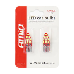 LED žiarovka T10e W5W s CANBUS a rozmermi 28 x 10 mm