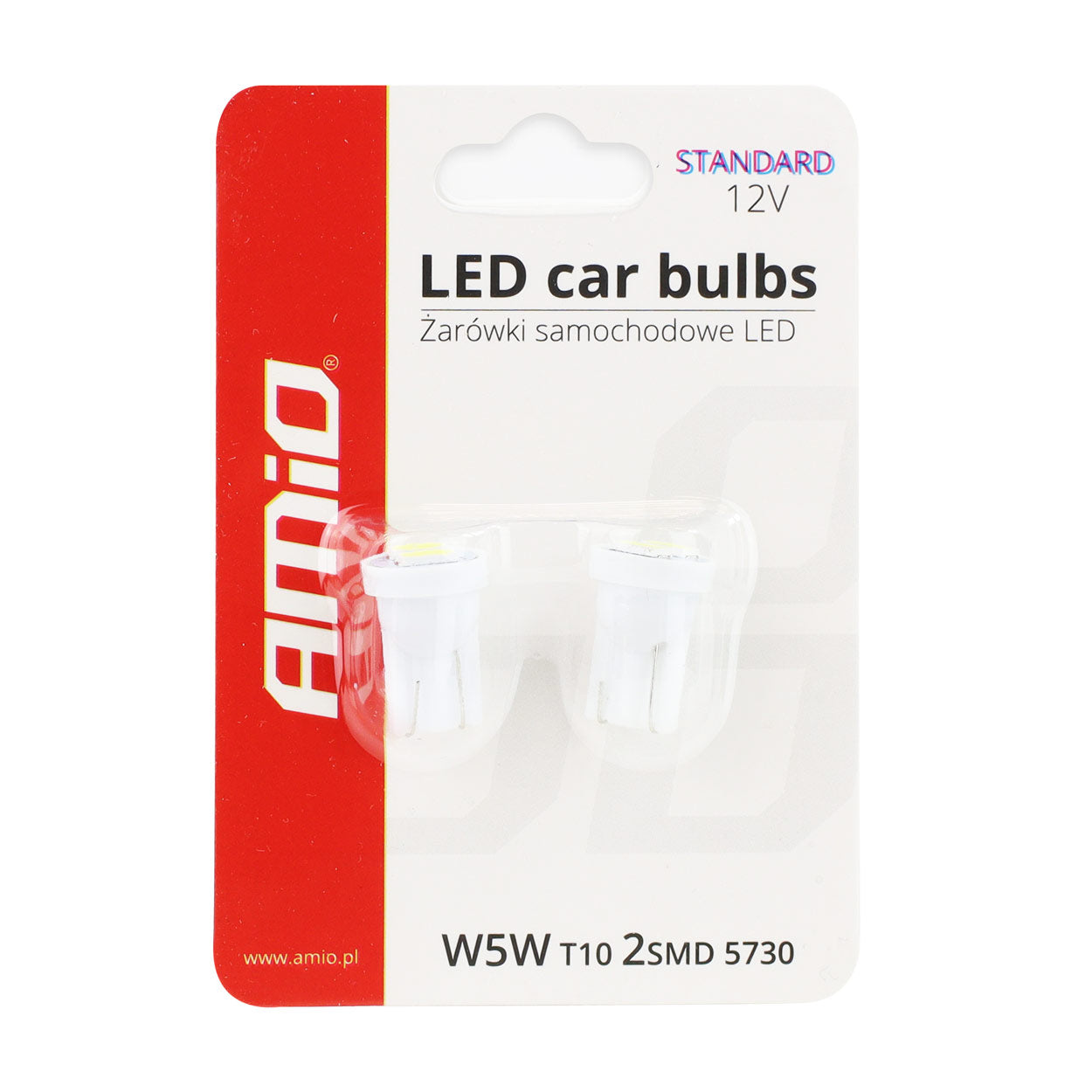 LED žiarovka T10 W5W s 2 diódami SMD 5730