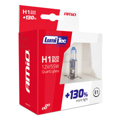 Balenie obsahuje 2 halogénové žiarovky H1 LumiTec Limited