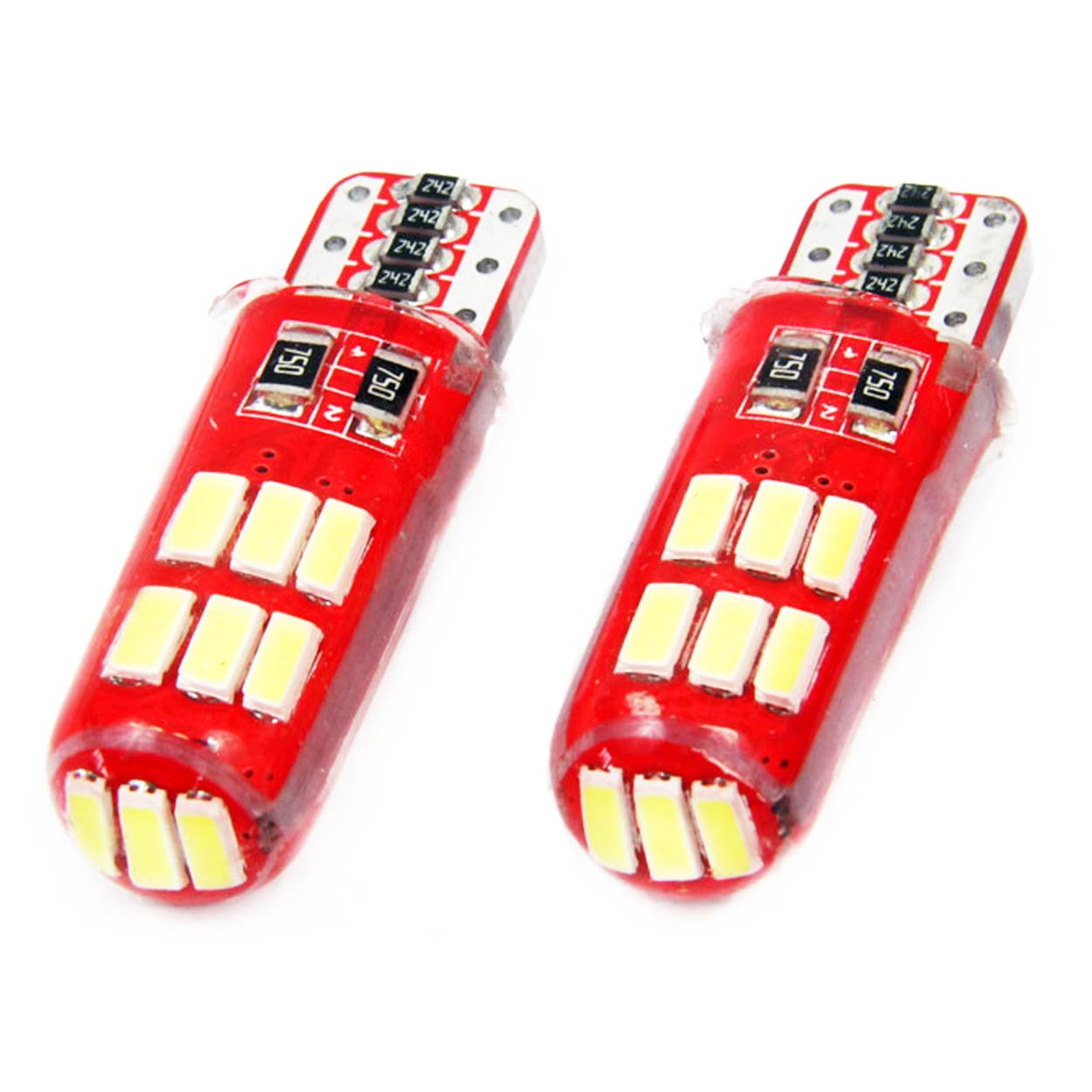 LED žiarovka T10e W5W CANBUS v bielom vyhotovení