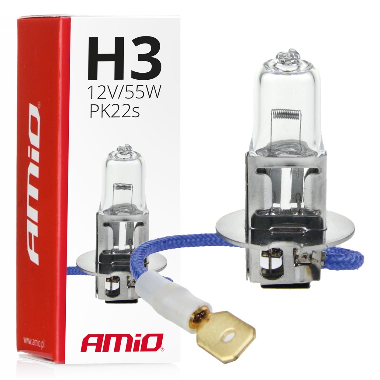 Číra halogénová žiarovka H3 12 V 55 W do hmlového svetla