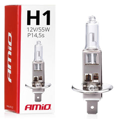 Klar H1-halogenpære 12 V 55 W