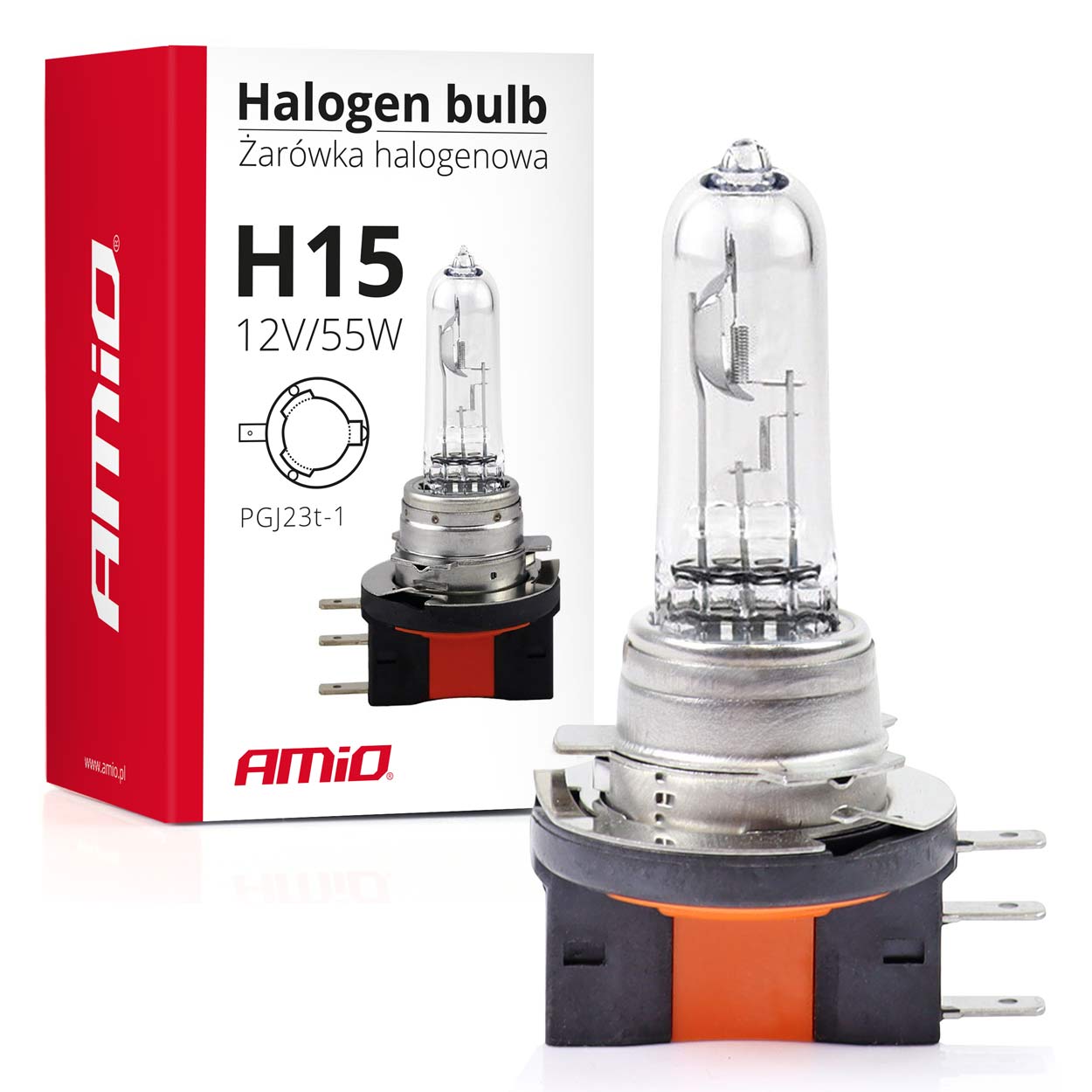 Halogénová žiarovka H15 12 V 15/55 W