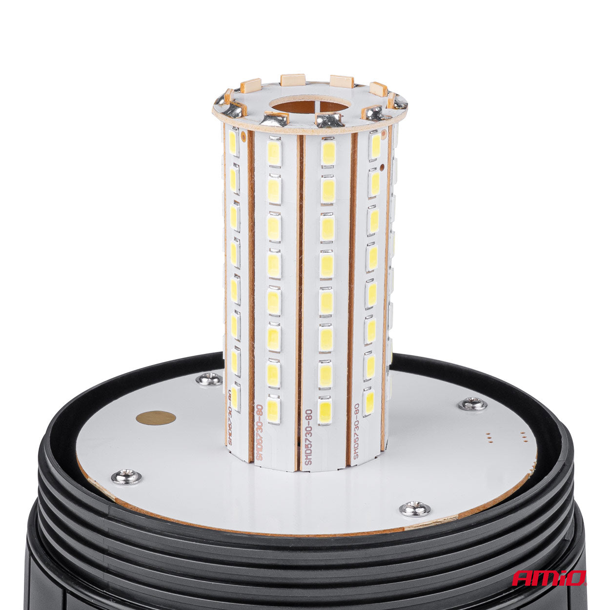 LED výstražné svetlo W09M s montážnymi detailmi