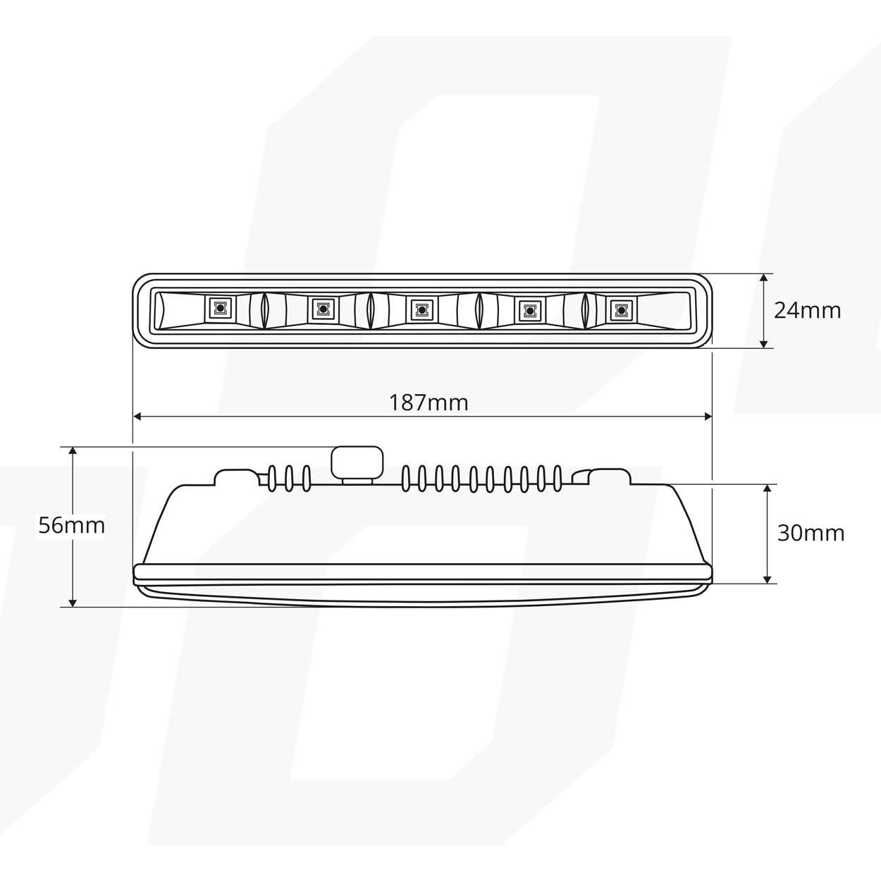 Denné svietenie DRL 501HP na montáž do úzkych otvorov