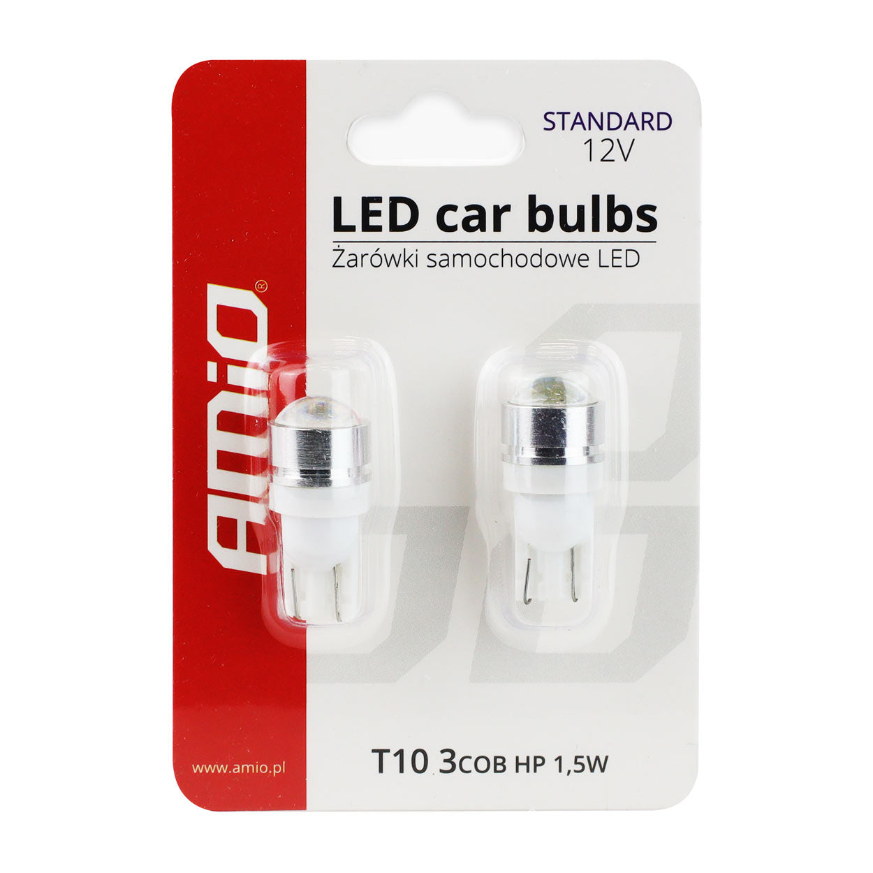 T10 W5W LED žiarovka so šošovkou