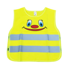 Gul sikkerhedsvest til børn med refleksstriber