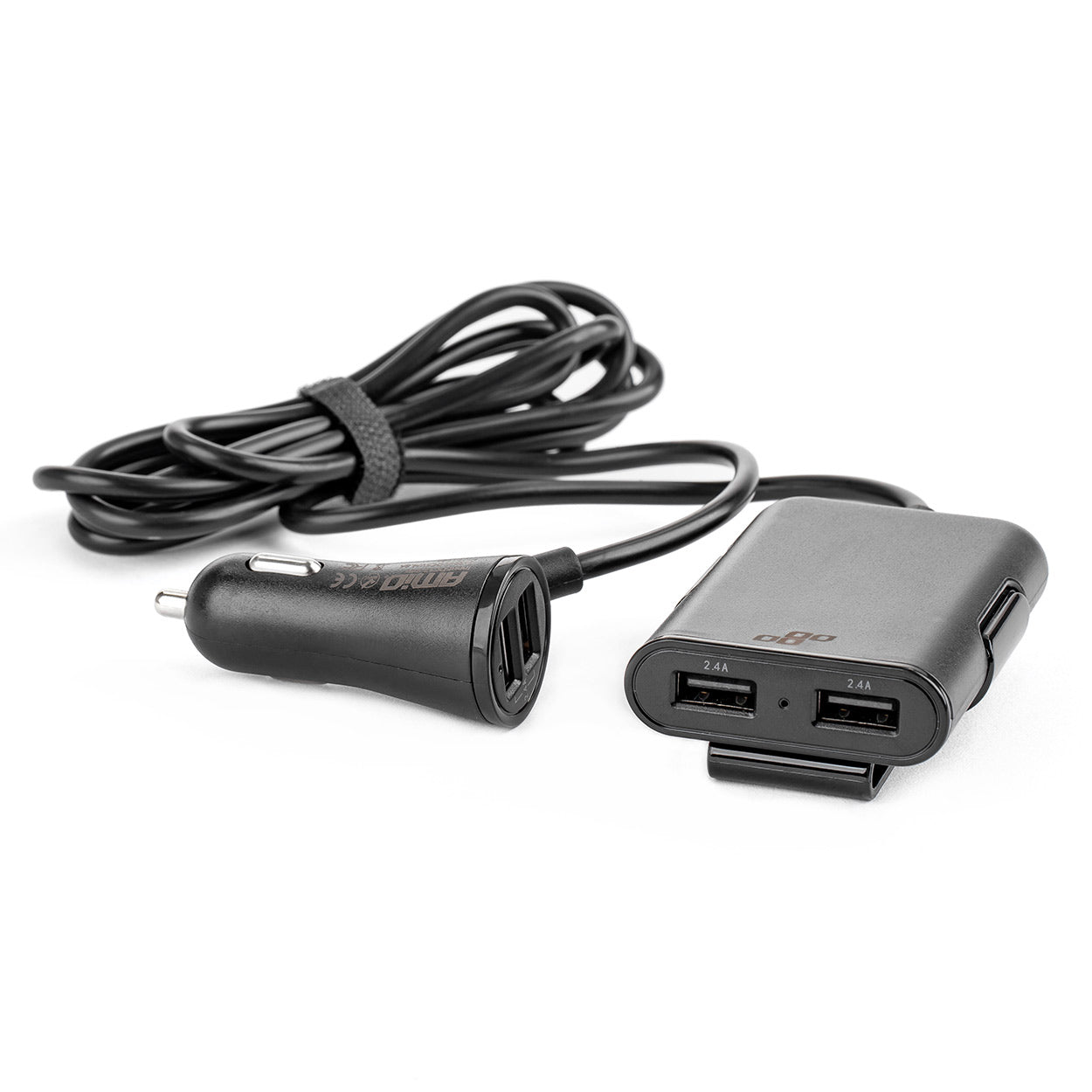 USB autonabíjačka s predným aj zadným výstupom a štyrmi USB portmi