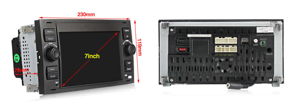 Ford (Flere Modeller) 05-11 – 7" Radio med Apple CarPlay og Android Auto – Bilmedie.dk