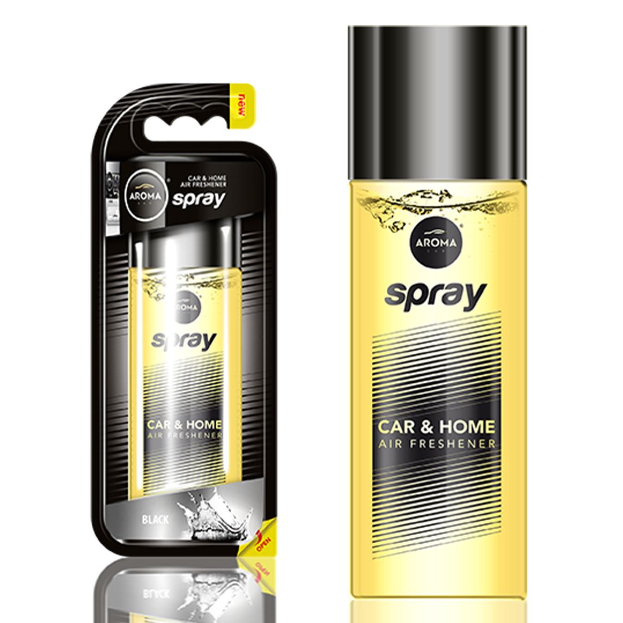 Aroma Spray Black vôňa do auta v sklenenej fľaštičke s rozprašovačom