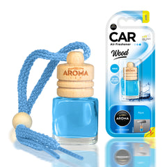 Aroma Wood Aqua vôňa do auta s dreveným uzáverom a sklenenou fľaštičkou
