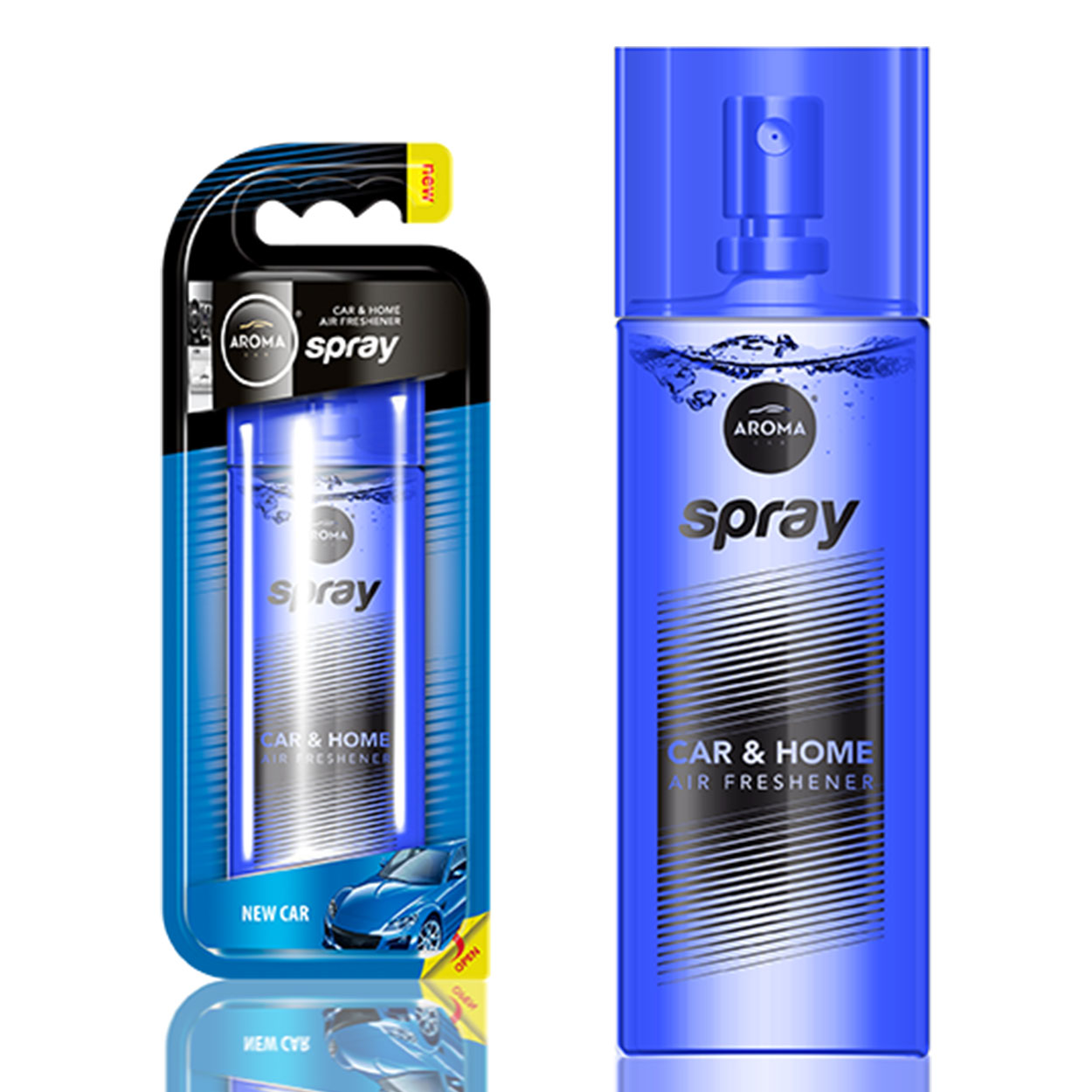Aroma Car Spray New Car osviežovač vzduchu v sklenenej fľaštičke s rozprašovačom