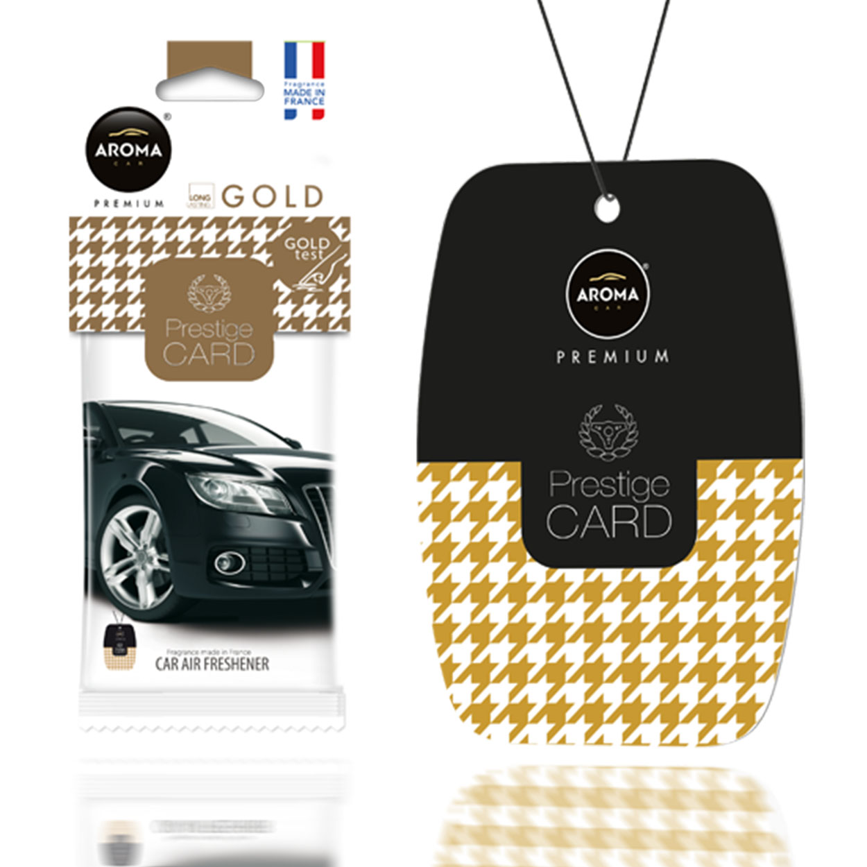 Aroma Prestige Card Gold visiaci osviežovač vzduchu do auta