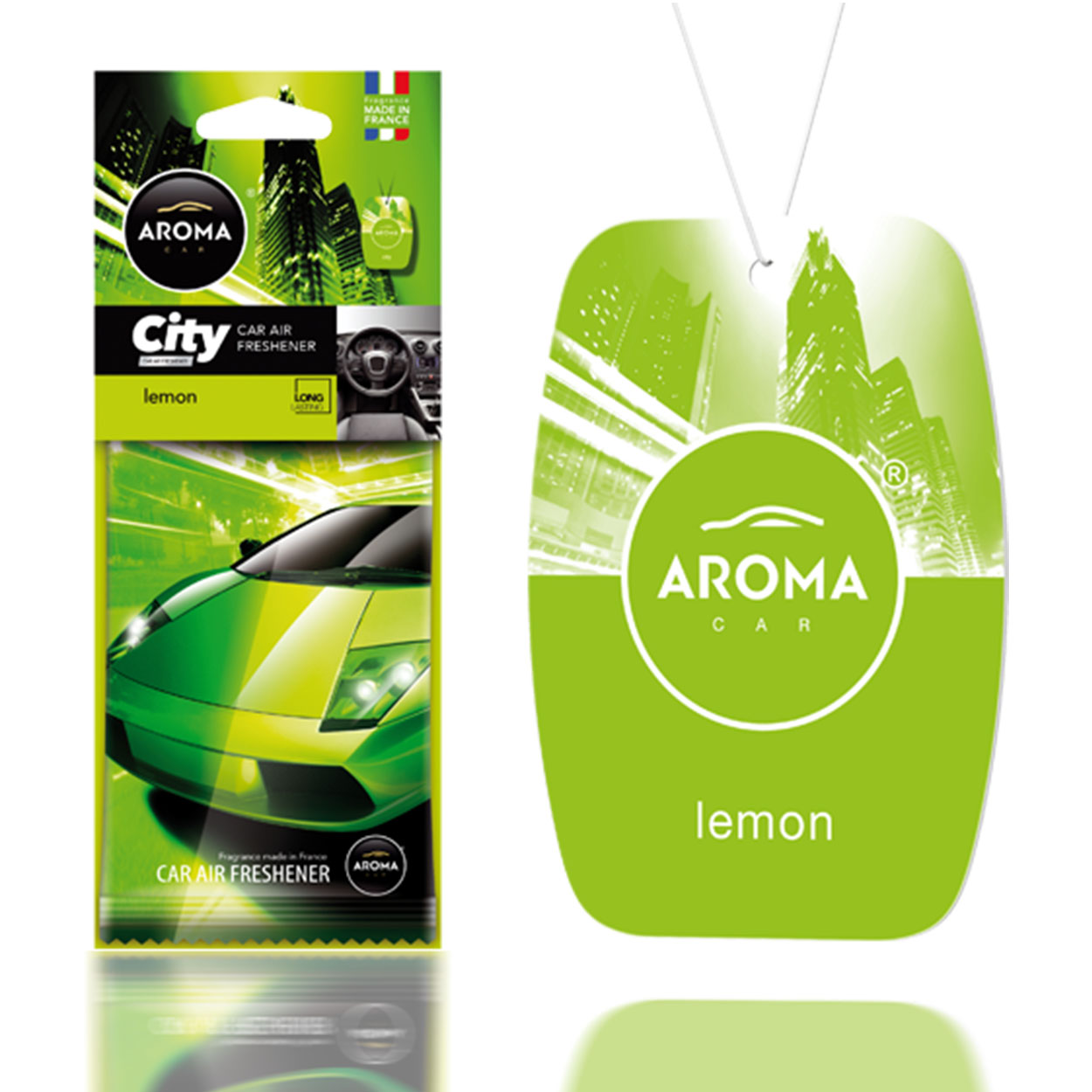 AROMA CAR CITY CARD Lemon vôňa do auta