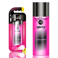 Vonný sprej do auta s vôňou bubblegum v 50 ml sklenenej fľaštičke