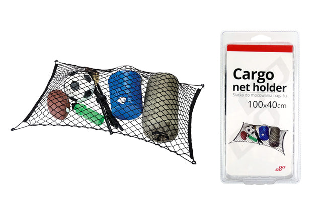 Elastisk bagagerumsnet med holdere i størrelsen 100 x 40 cm