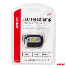 Genopladelig LED-pandelampe med USB-kabel
