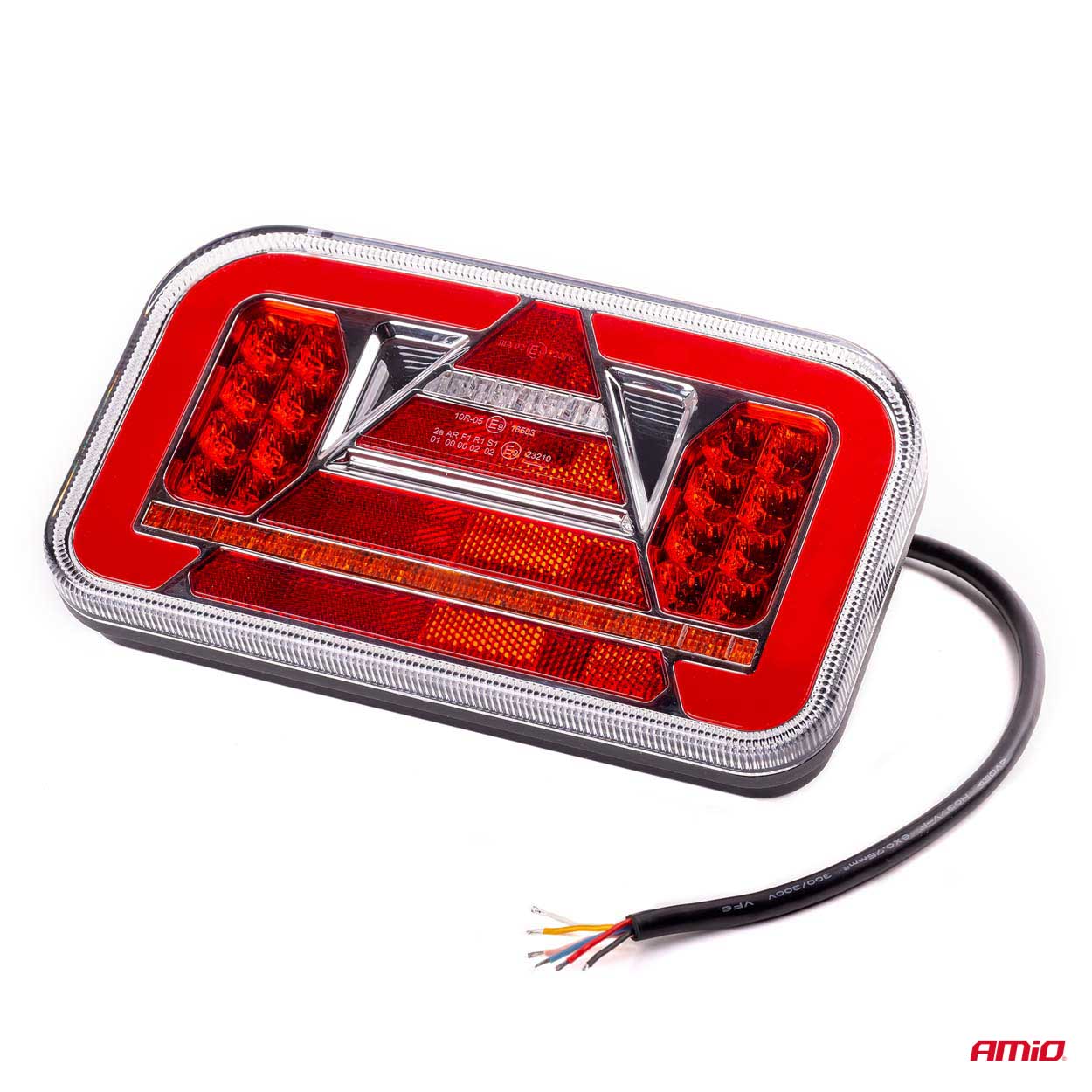 LED-baglygte med flere lysfunktioner