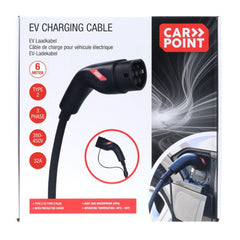 Carpoint nabíjací kábel pre elektromobily Type 2 na 2, 32 A, 3-fázový, 6 metrov 