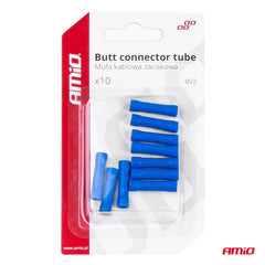 Pakke med 10 blå butt connector-samlemuffer