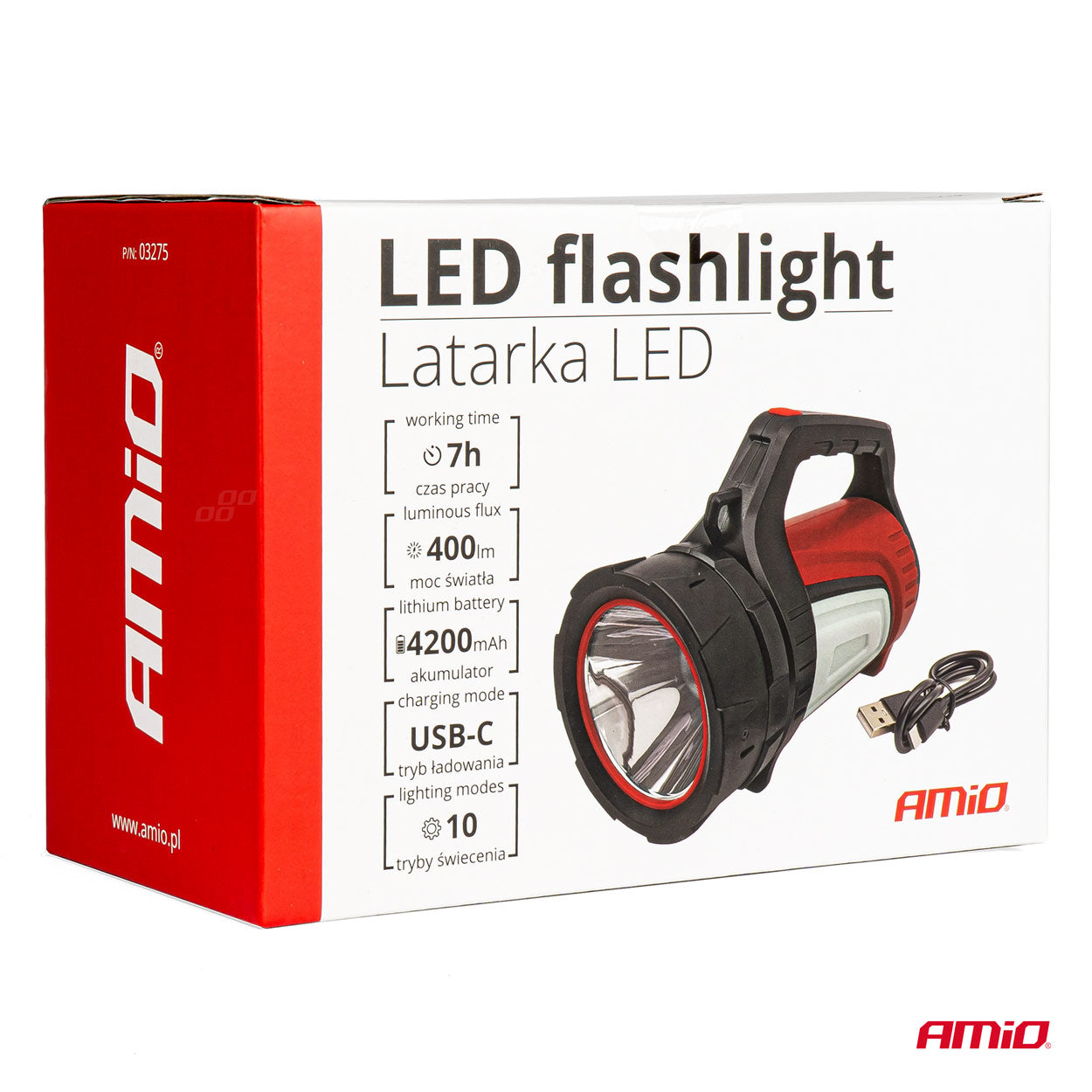 LED pracovná baterka WT19 na prácu aj outdoorové použitie